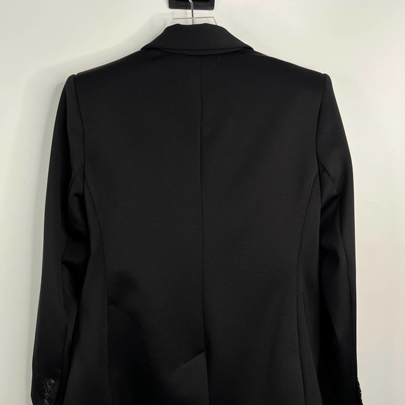 Express Super Soft Double Knit Black Double-Breasted Blazer - Picture 10 of 14